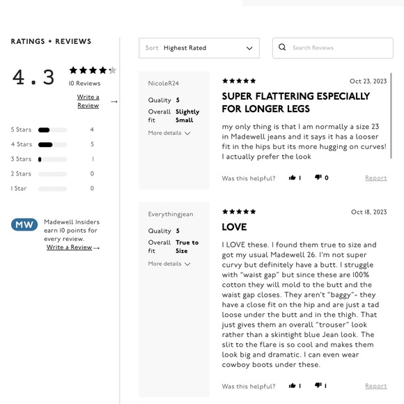 Madewell baggy flare front slit edition new size 26 white - Picture 5 of 8